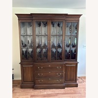 Ethan Allen Vintage Georgian Court Breakfront 