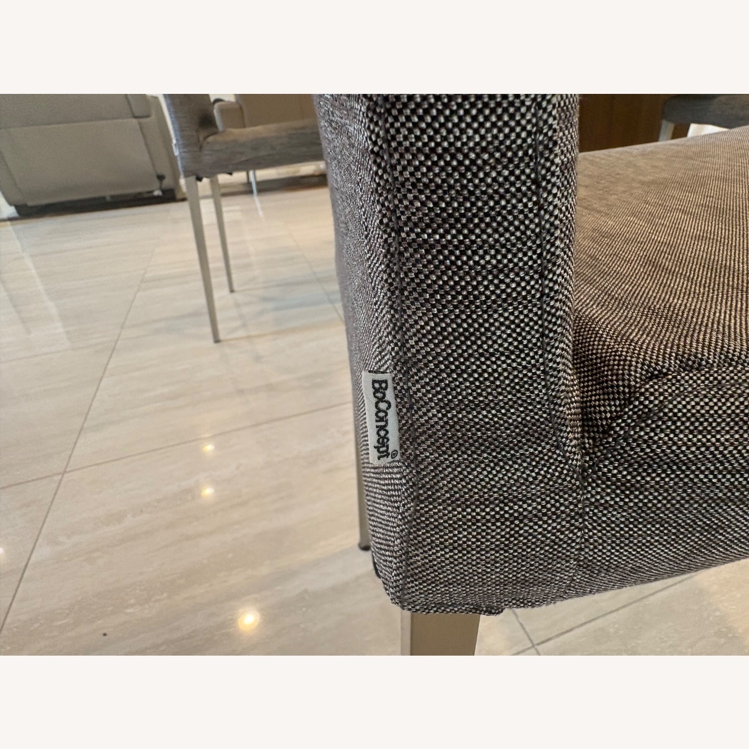 BoConcept Dark Gray Fabric Dining Chairs (8 Piece) - image-3