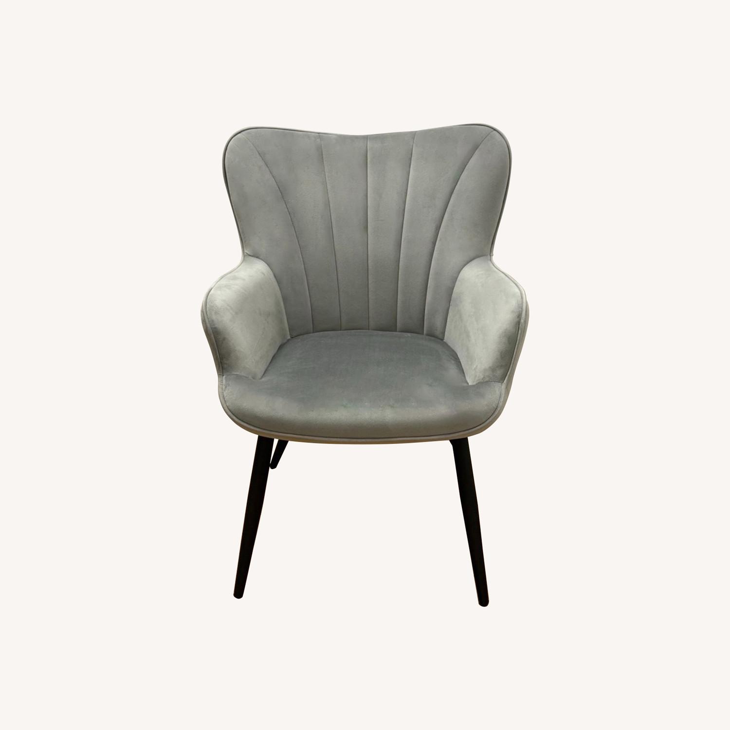 Modern Velvet Accent Chair - image-0
