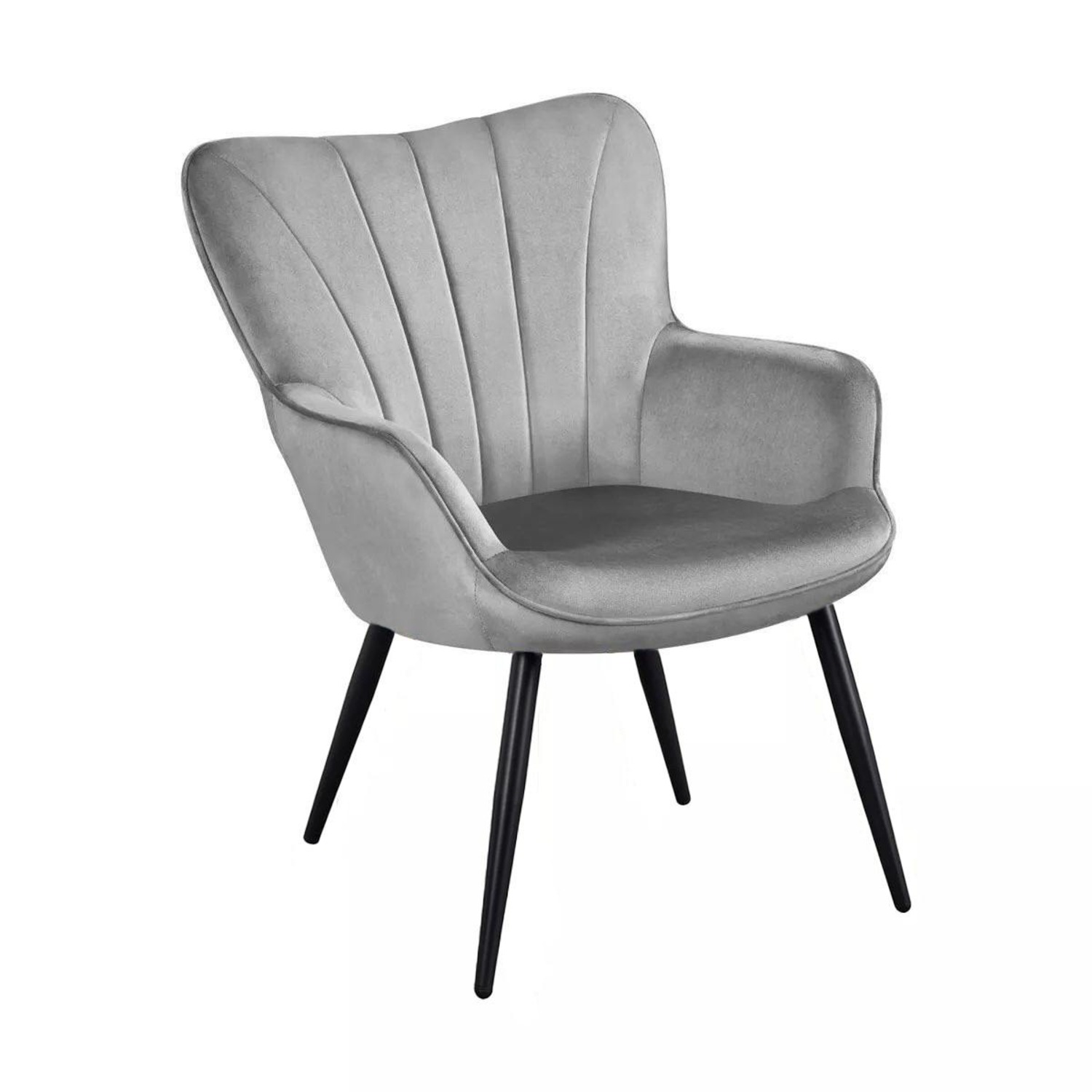 Modern Velvet Accent Chair - image-2