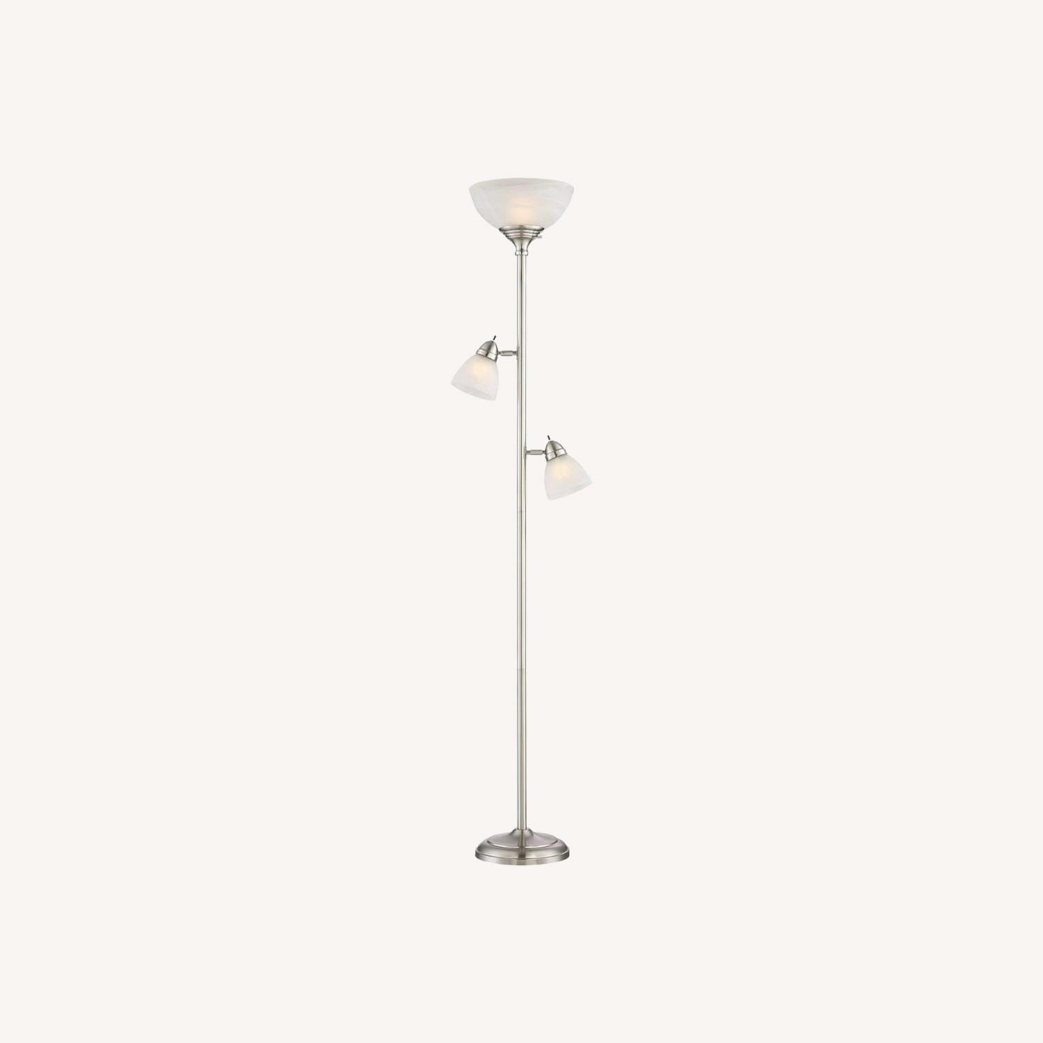 Modern Glass 3-Light Floor Lamp, Must Sell Fast - image-0