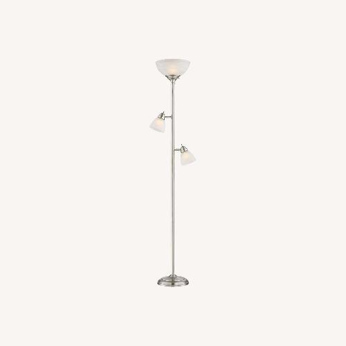 Used Modern Glass 3-Light Floor Lamp, Must Sell Fast for sale on AptDeco
