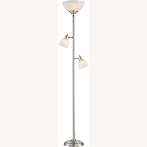 Used Modern Glass 3-Light Floor Lamp, Must Sell Fast for sale on AptDeco