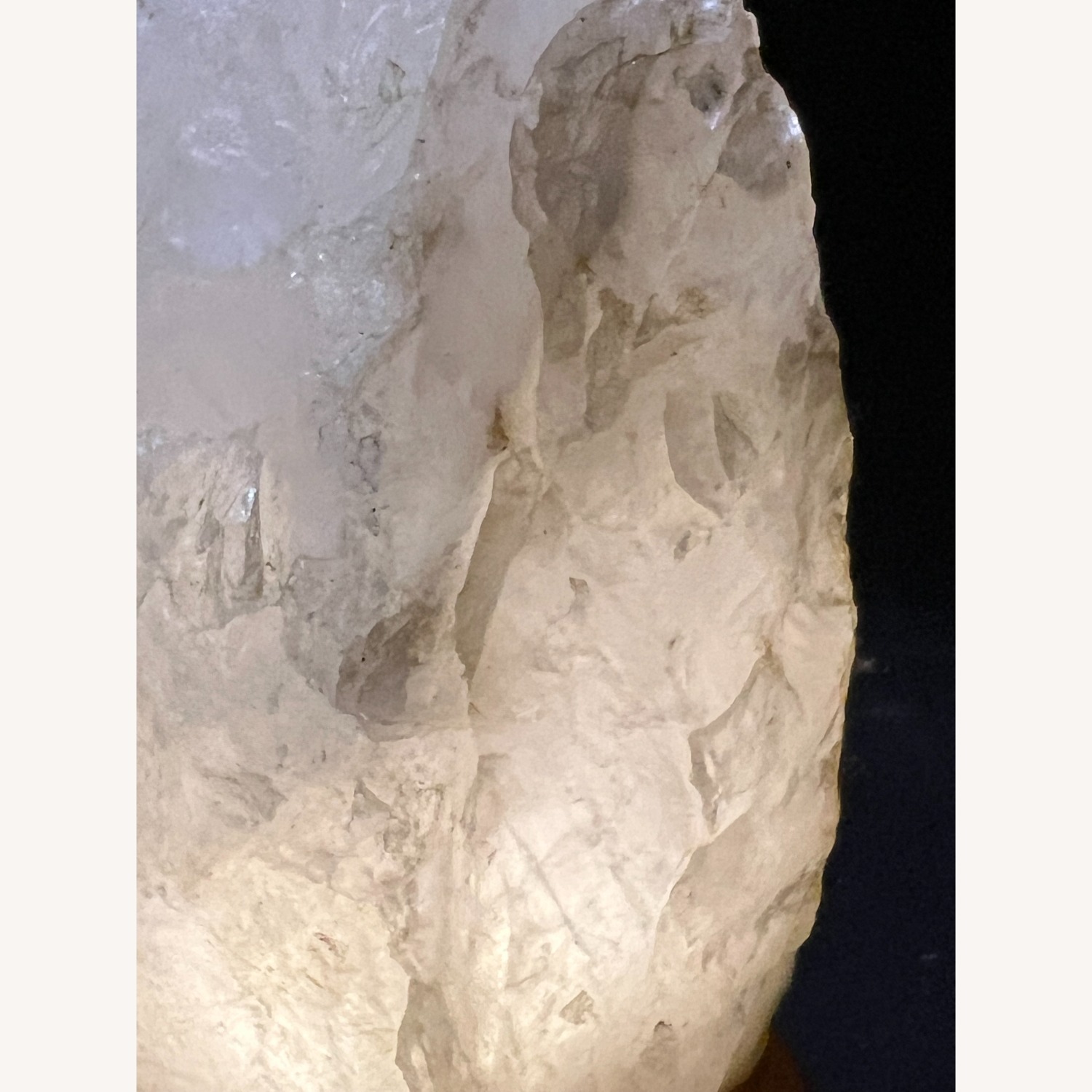 Vintage Quartz Lamp Rock Crystal Night Light - image-2