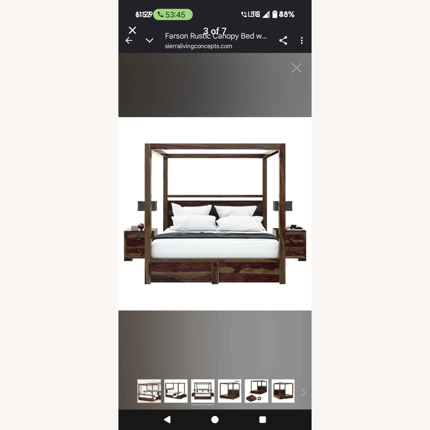 Custom Canopy King Sized Bed - image-4