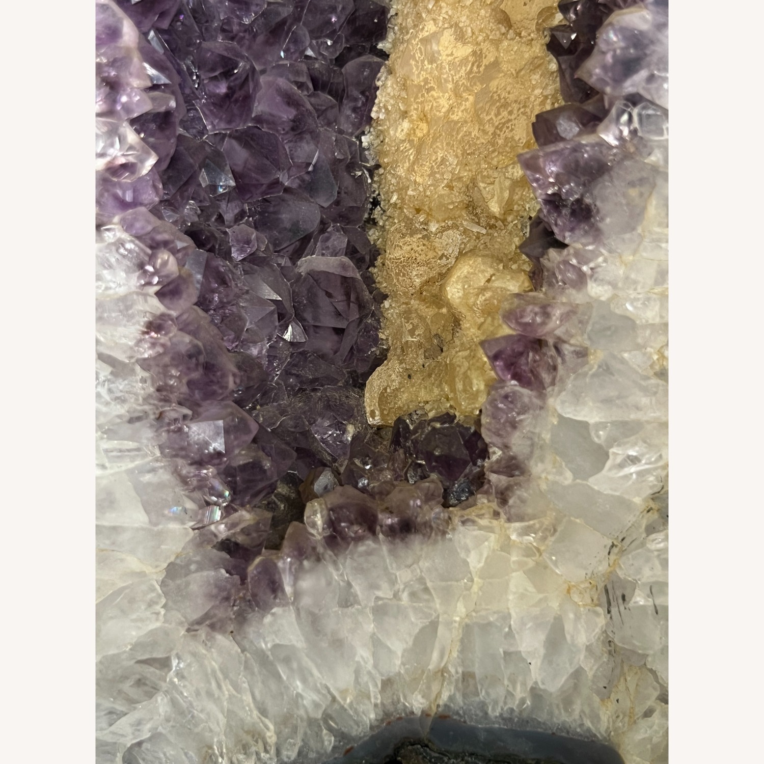 Geode Amethyst from Brazil with Calcite - image-4