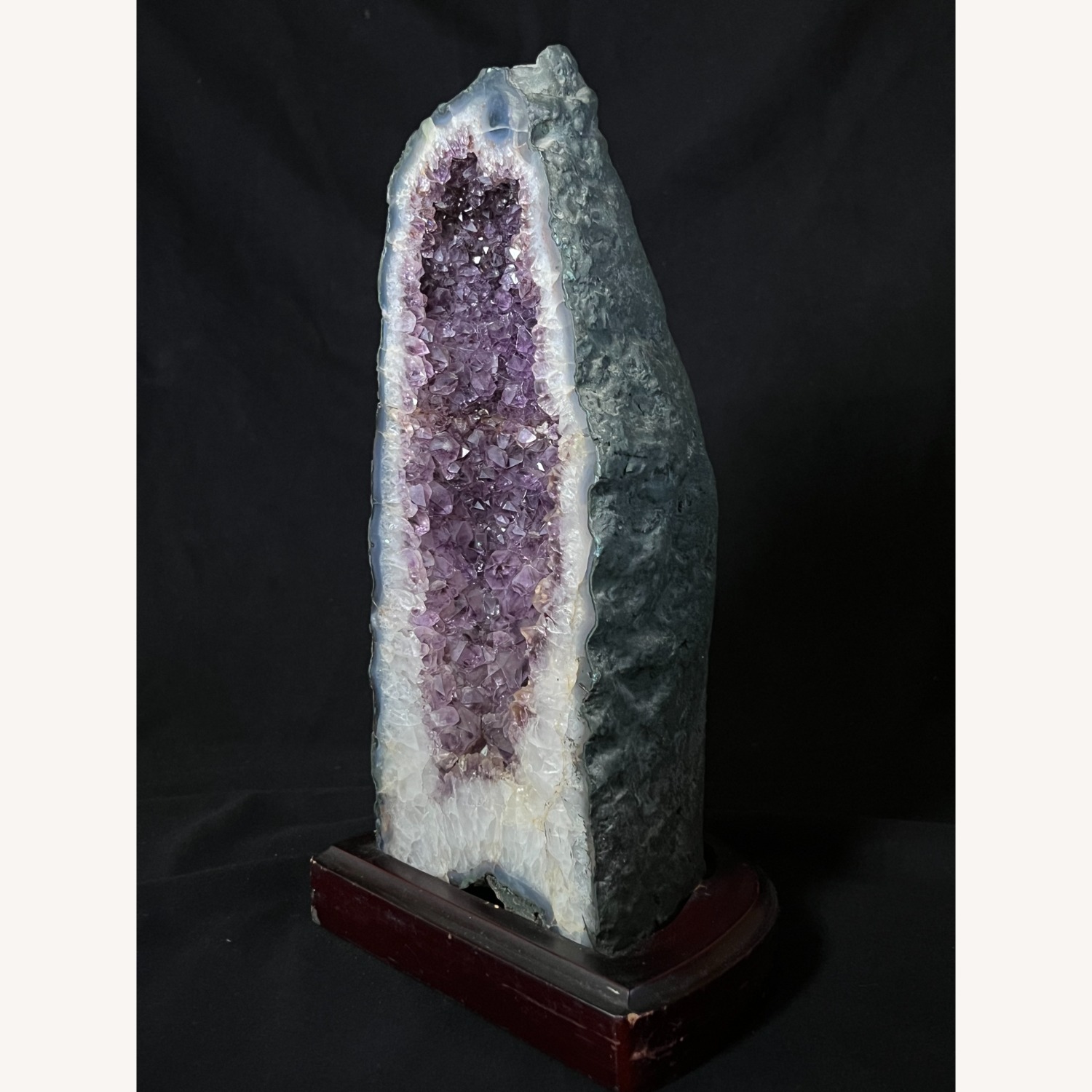 Geode Amethyst from Brazil with Calcite - image-3