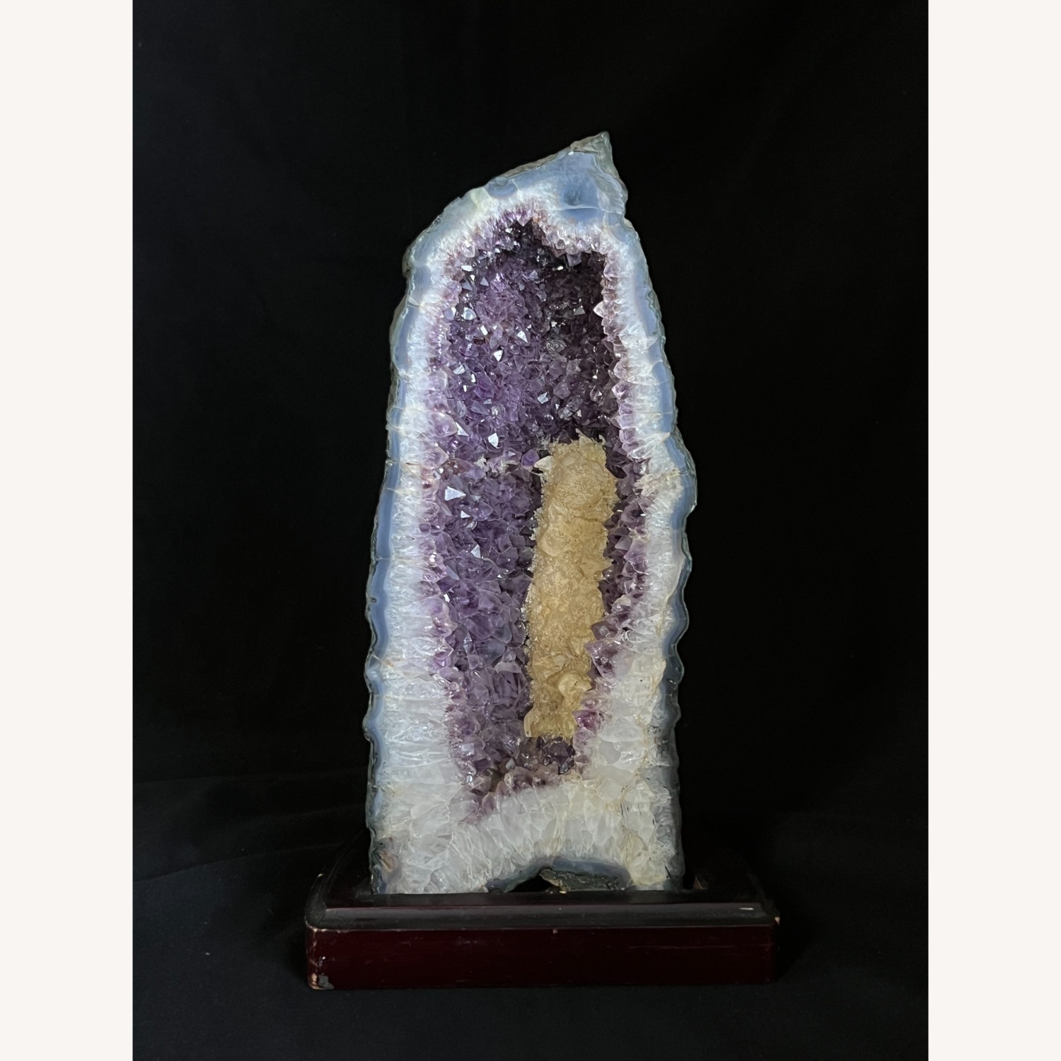 Geode Amethyst from Brazil with Calcite - image-1
