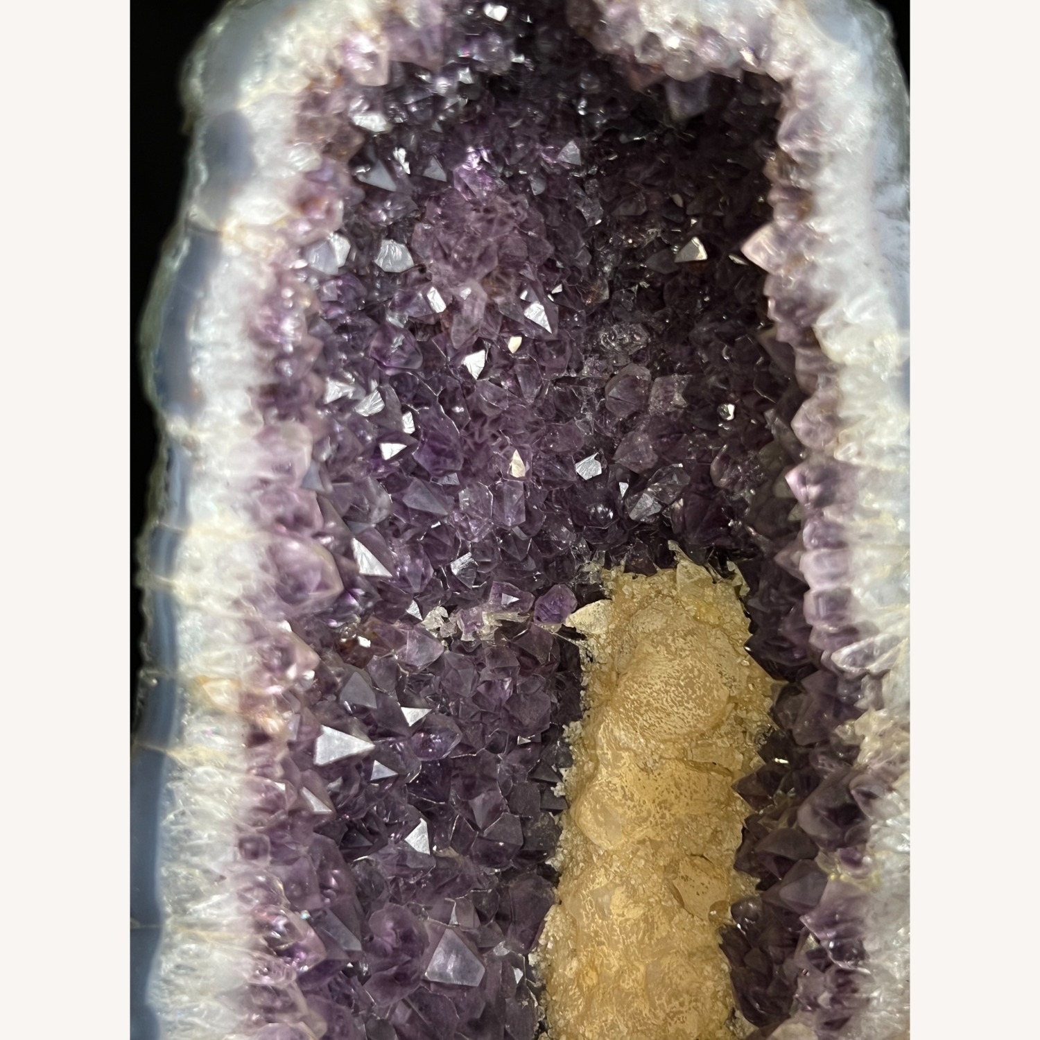 Geode Amethyst from Brazil with Calcite - image-2