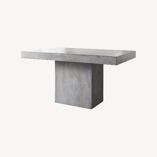 Used CB2 Fuze Grey Dining Table for sale on AptDeco