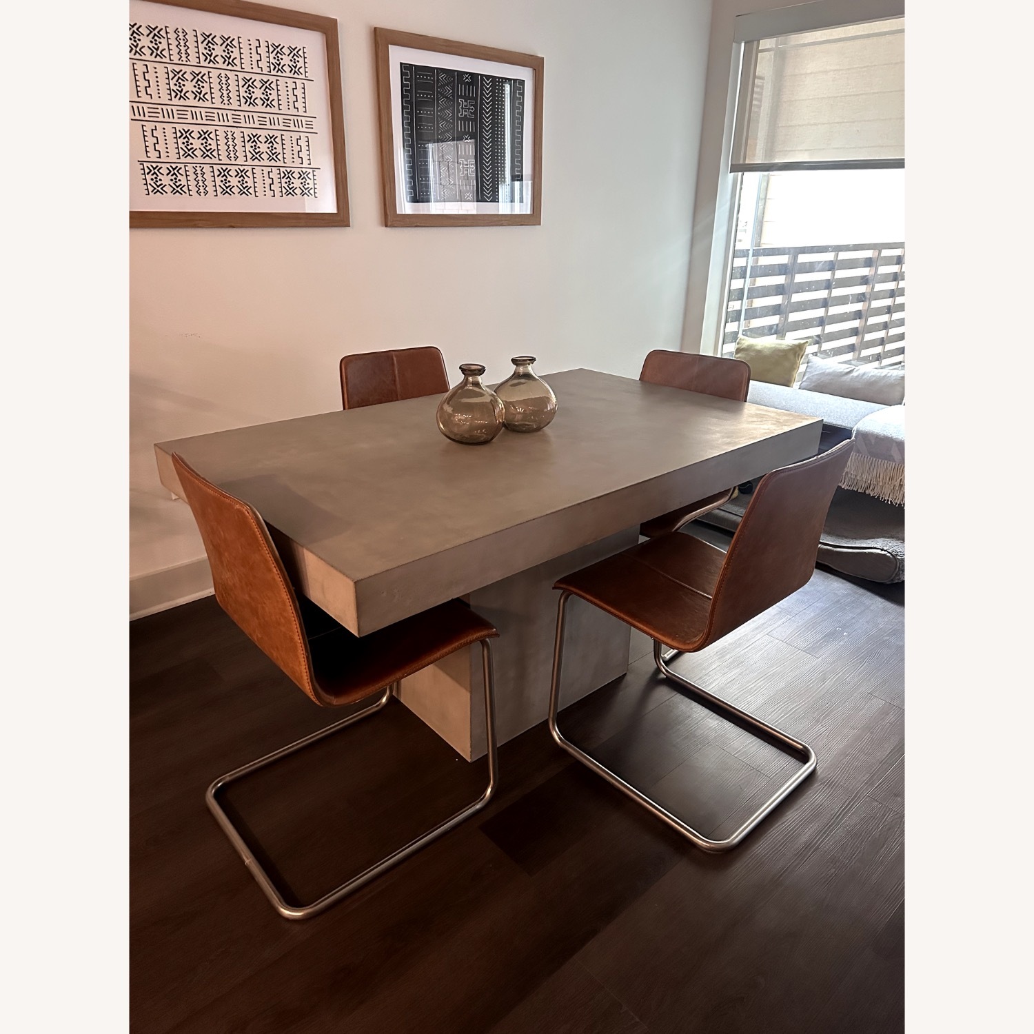CB2 Fuze Grey Dining Table - image-2