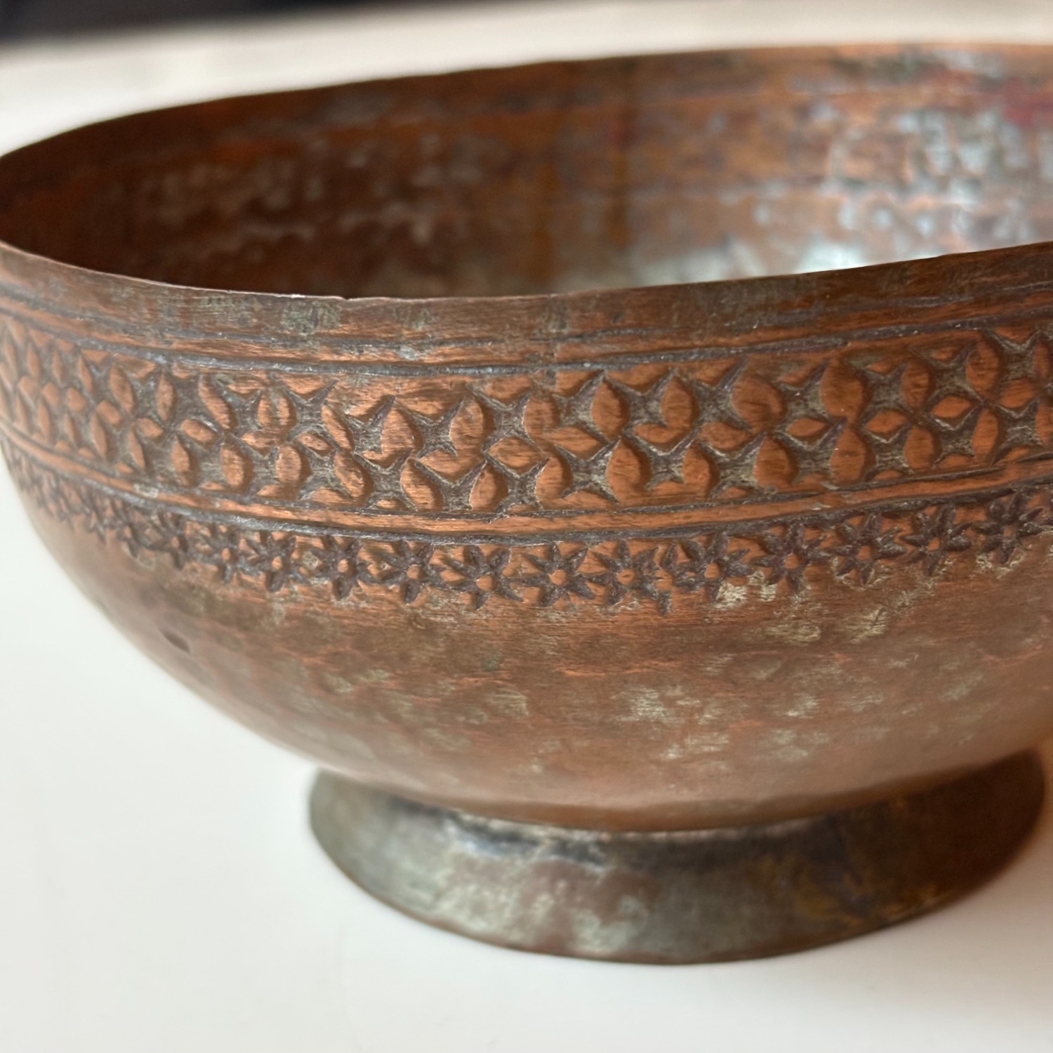 Antique Indian Copper Bowl - image-2