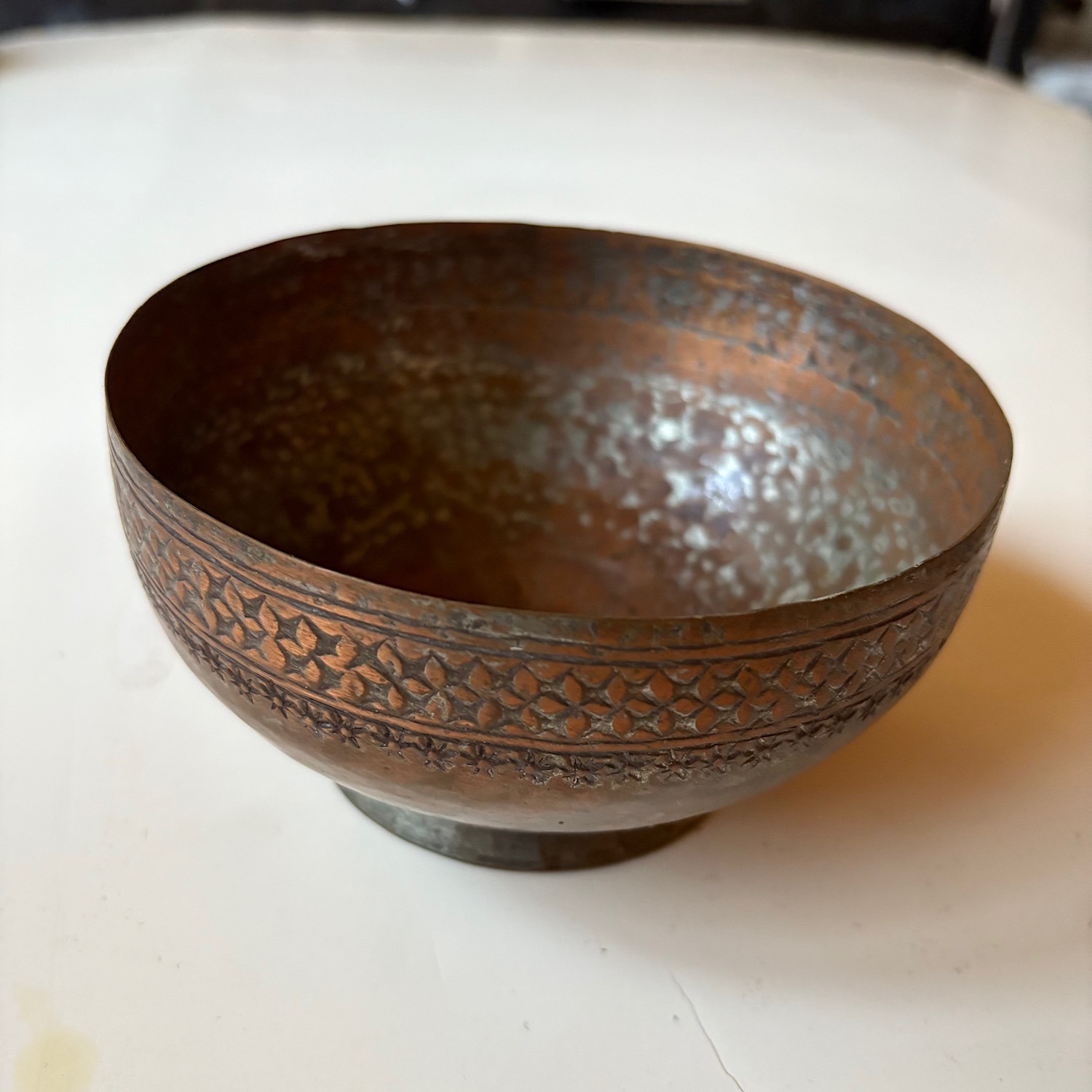 Antique Indian Copper Bowl - image-3