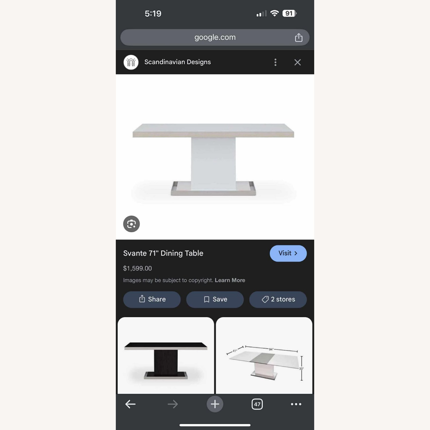 Svante 71" Dining Table - image-3