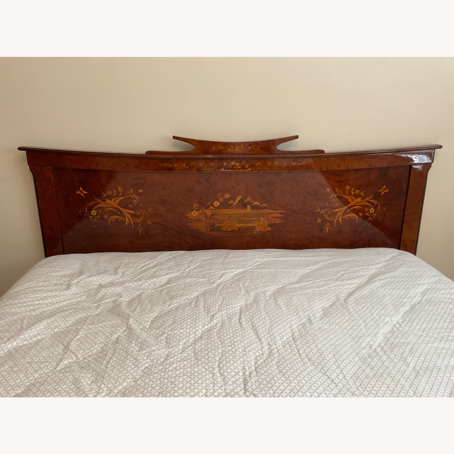 Inlaid Wood King Headboard - image-1