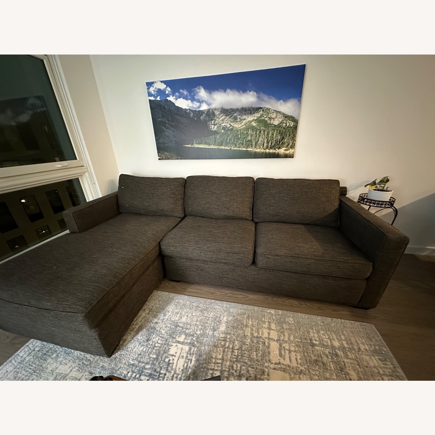 Crate & Barrel Oceanside 2-Piece Chaise Sectional Sofa - image-3