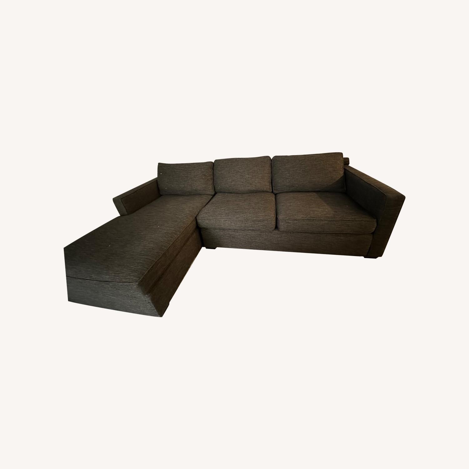 Crate & Barrel Oceanside 2-Piece Chaise Sectional Sofa - image-1