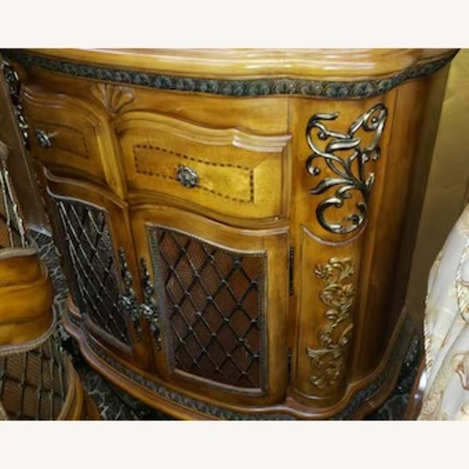 Pair of Michael Amini Venetian Nightstands - image-2