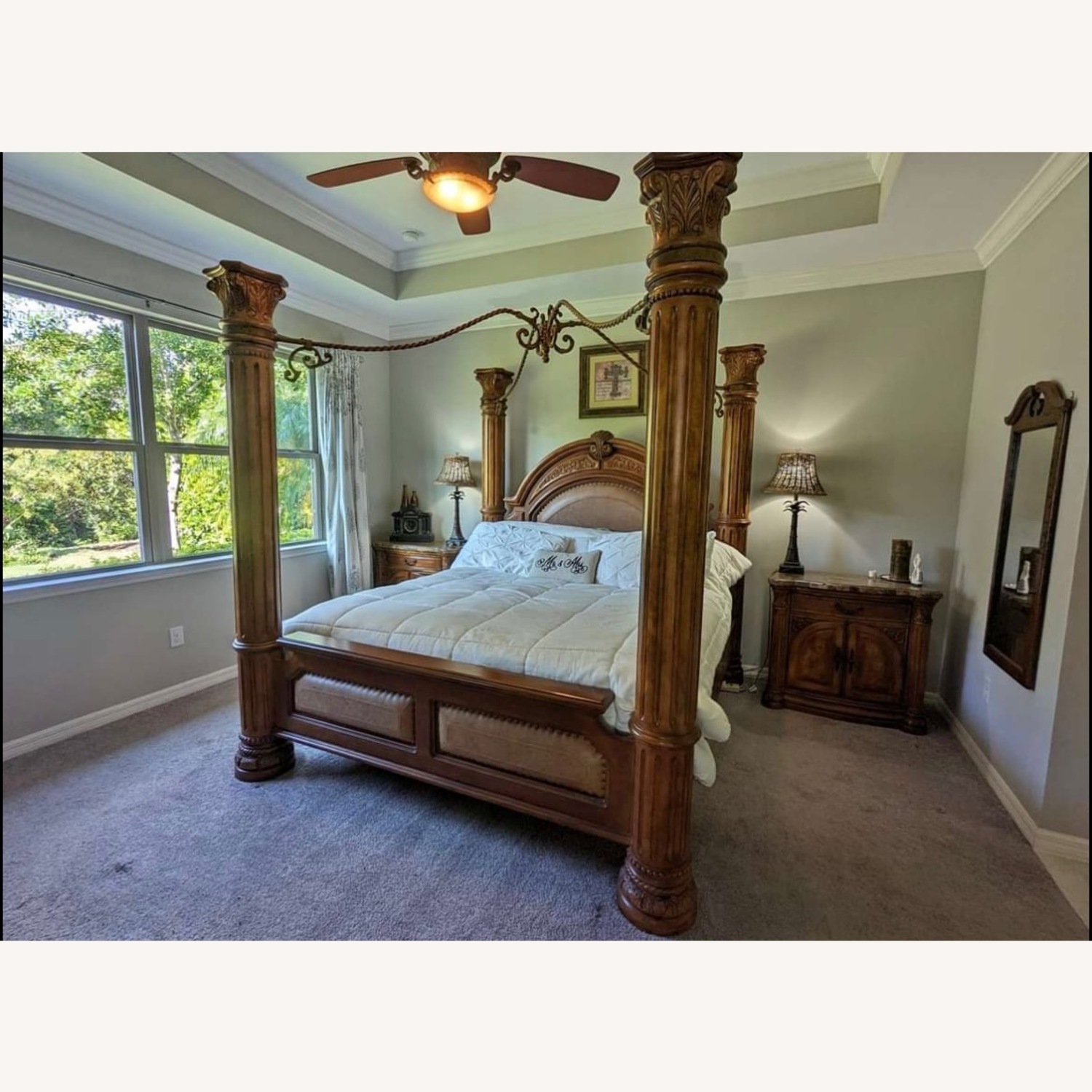 Michael Amini Monte Carlo King Size Bedframe - image-1