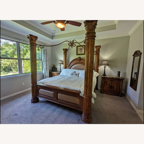 Used Michael Amini Monte Carlo King Size Bedframe for sale on AptDeco
