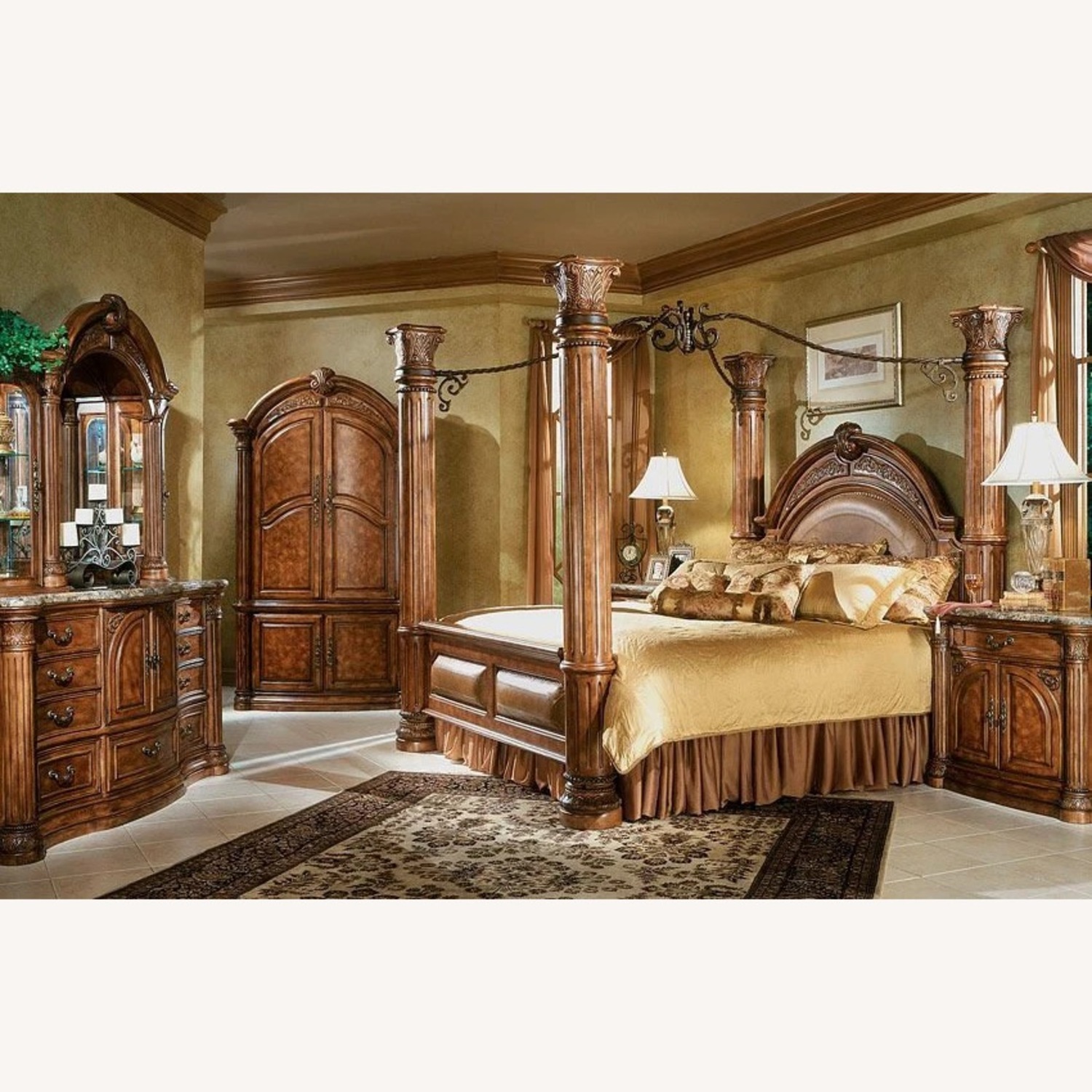 Michael Amini Monte Carlo King Size Bedframe - image-2