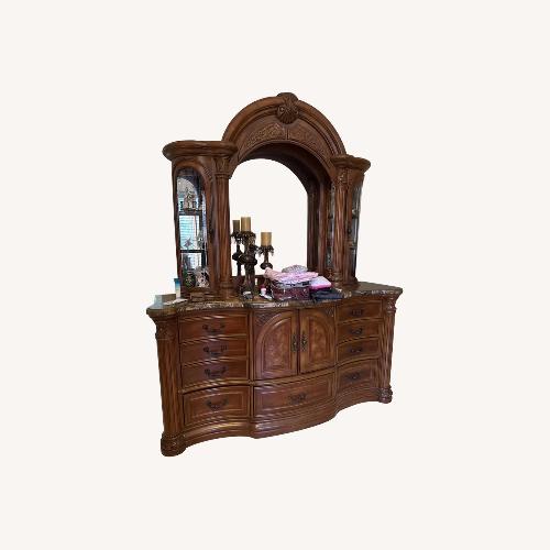 Used Michael Amini Monte Carlo Dresser with Mirror  for sale on AptDeco