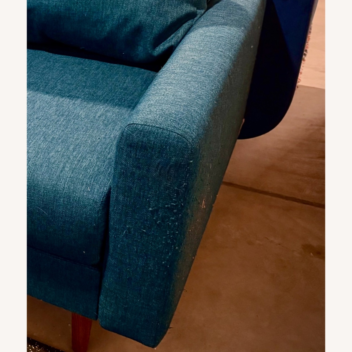 Inside Weather Custom Milo Sofette in Marine Teal - image-4