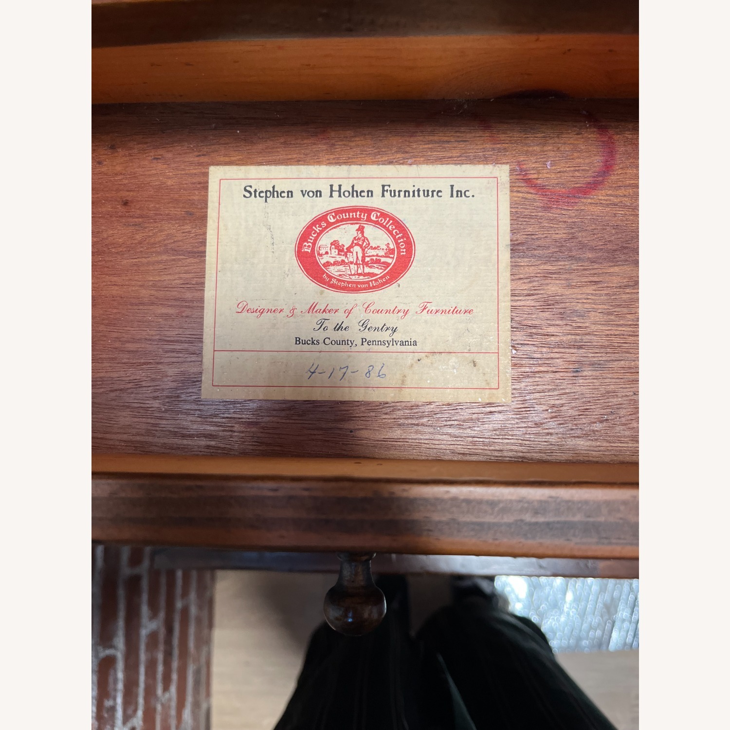 Handmade Shaker Dry Sink Cabinet - image-2