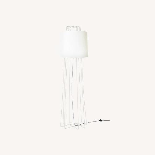 Used Blu Dot Perimeter Lamp (Grey & White) for sale on AptDeco