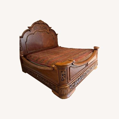 Used Michael Amini Excelsior King Size Bedframe  for sale on AptDeco