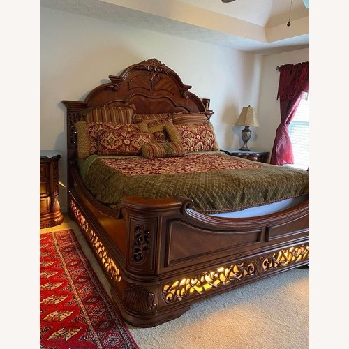 Used Michael Amini Excelsior King Size Bedframe  for sale on AptDeco