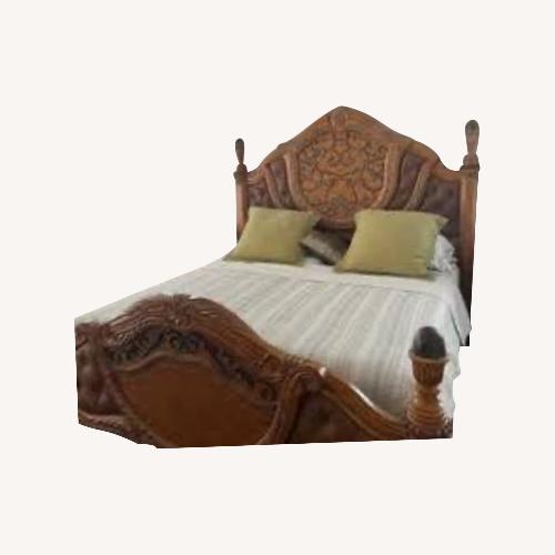 Used Michael Amini Trevi King Size Bedframe  for sale on AptDeco