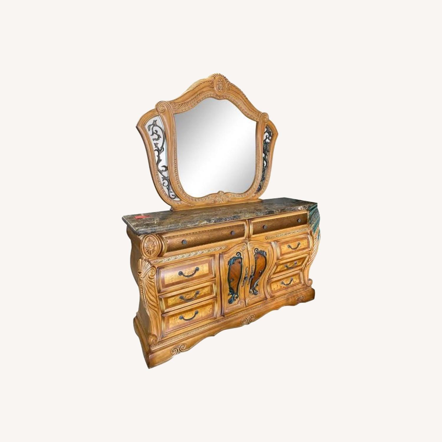 Michael Amini Trevi Dresser with Mirror  - image-0