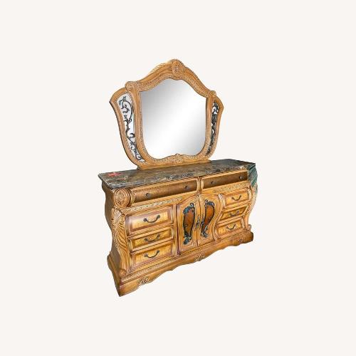 Used Michael Amini Trevi Dresser with Mirror  for sale on AptDeco