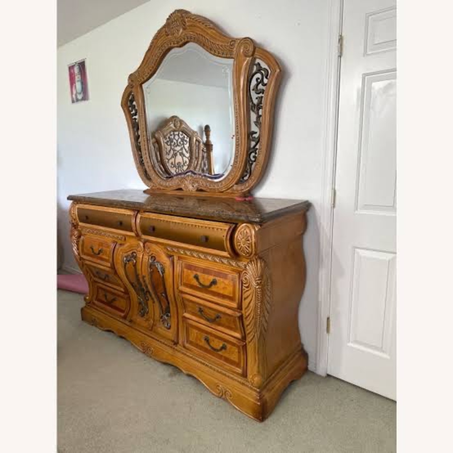 Michael Amini Trevi Dresser with Mirror  - image-2