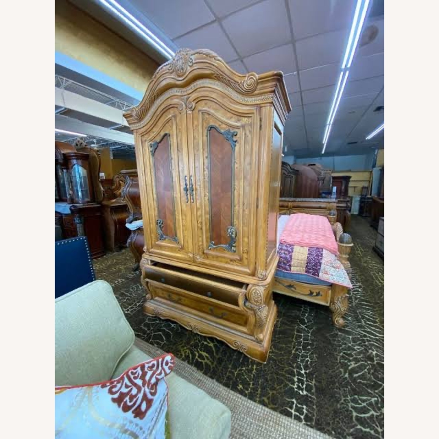 Michael Amini Trevi Armoire  - image-1