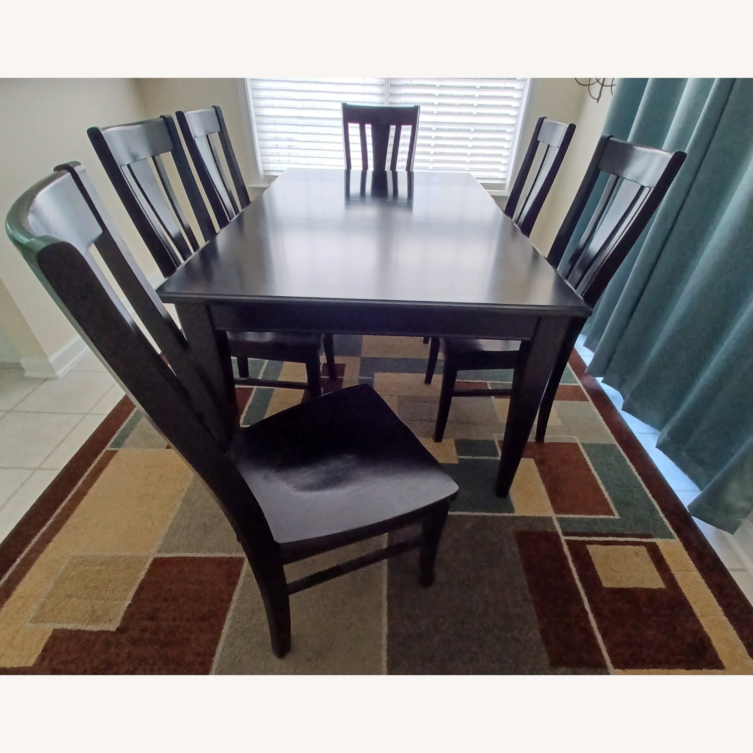 Ashley Furniture Dining Set with Leaf + 6 Chairs - image-2