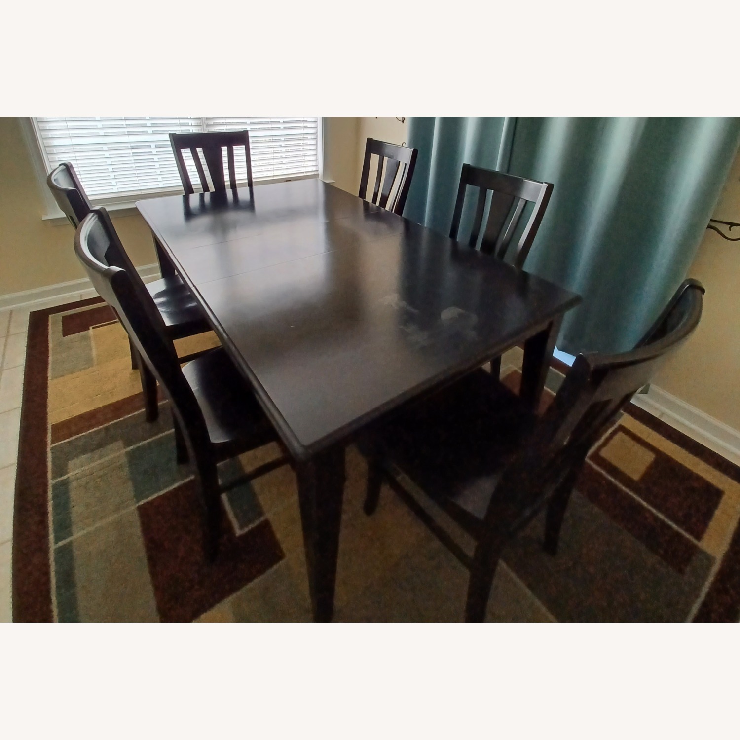 Ashley Furniture Dining Set with Leaf + 6 Chairs - image-3