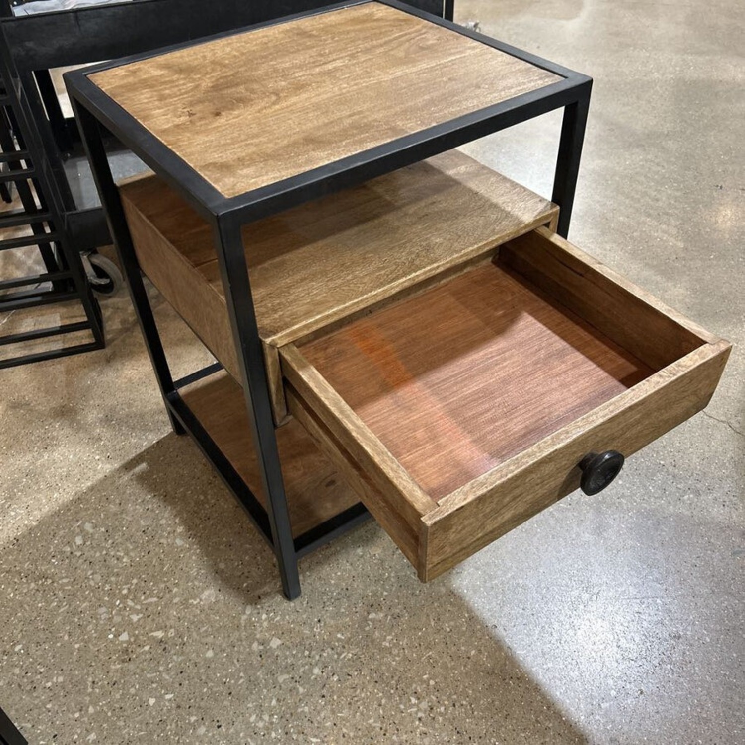 Villa2 Serban Weathered 1-Drawer Nightstand - image-3