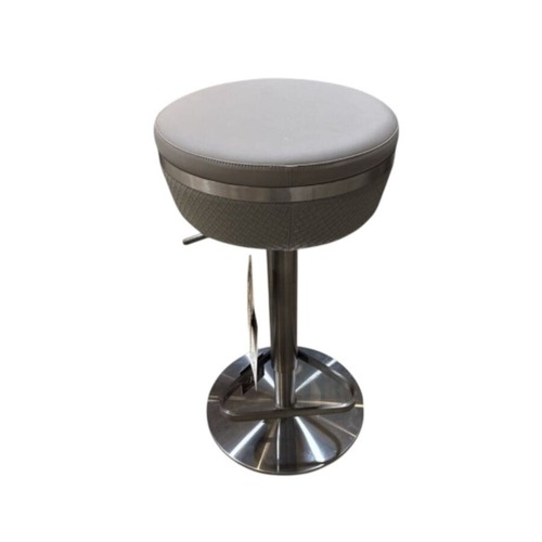 Used Furniture Woven Performance Vegan Leather Stool for sale on AptDeco