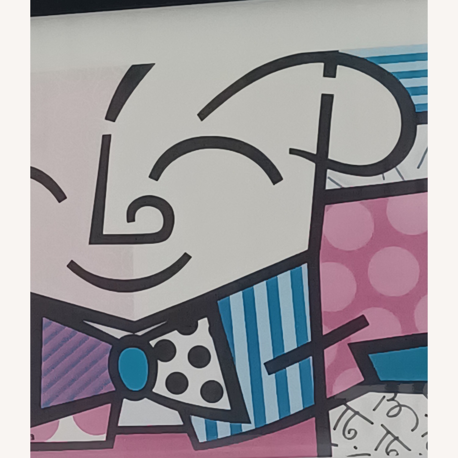 Romero Britto “The Hug” – Framed Print - image-4