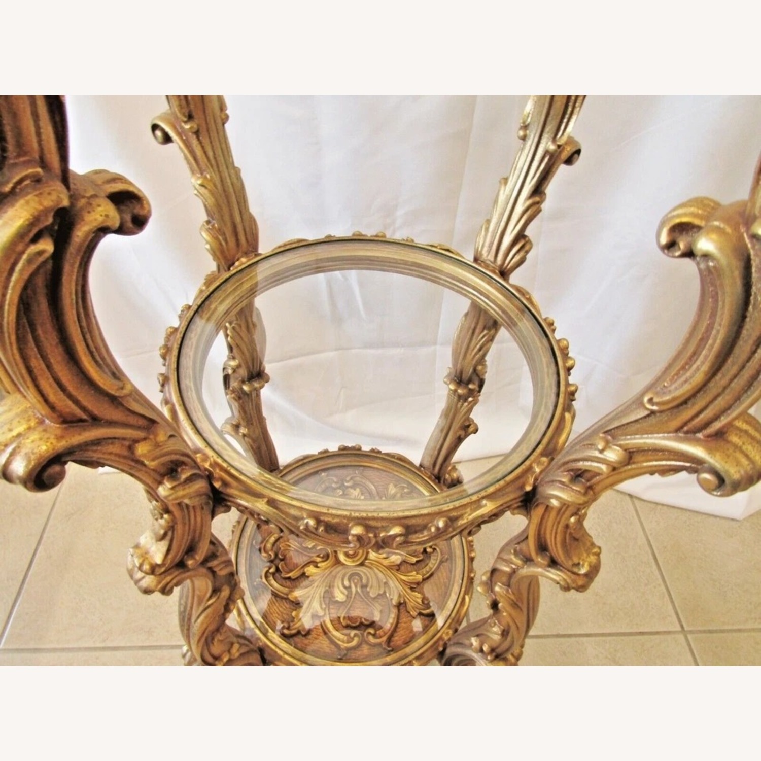 Hollywood Regency Italian Rococo Etagere - image-7