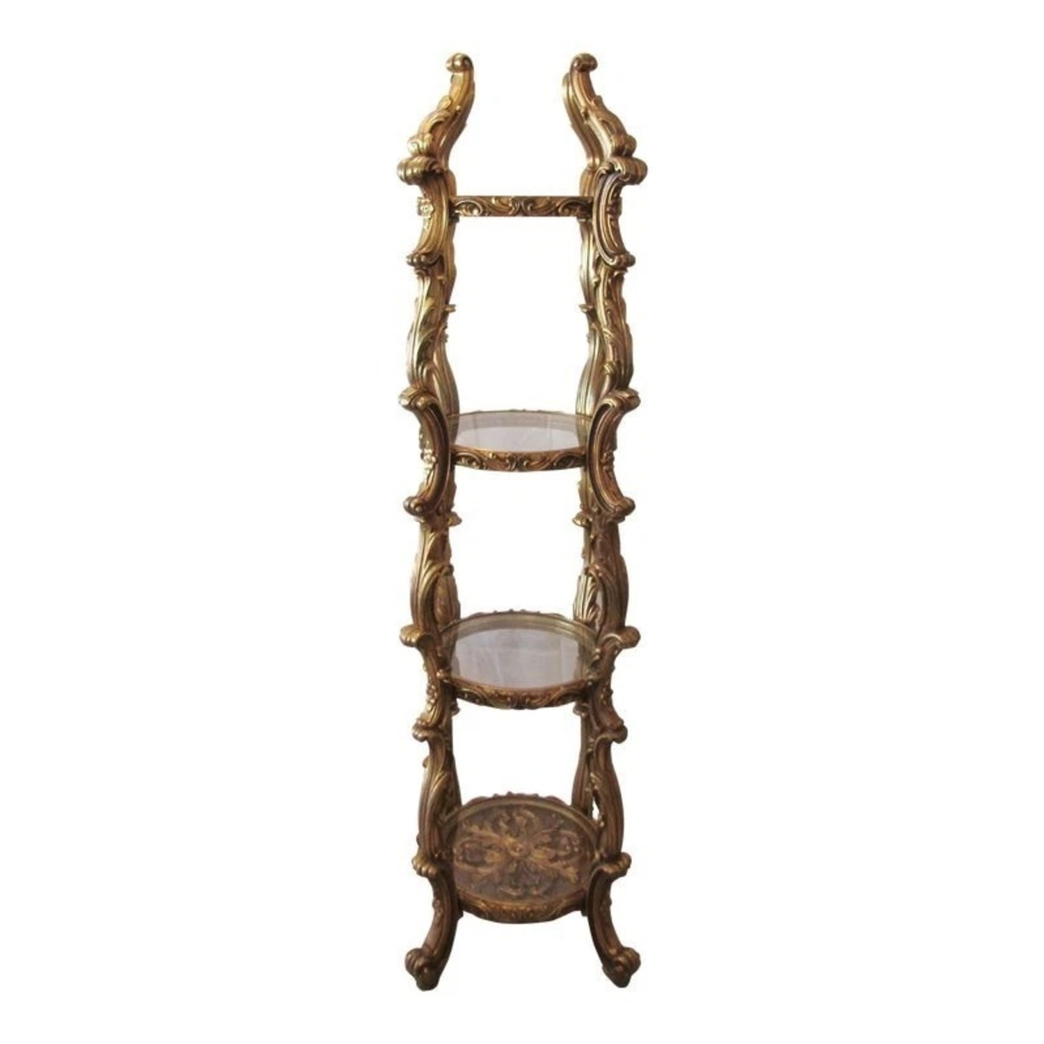 Hollywood Regency Italian Rococo Etagere - image-1