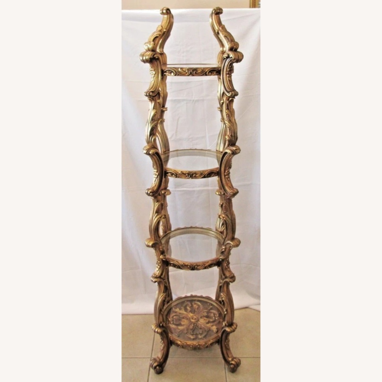 Hollywood Regency Italian Rococo Etagere - image-2