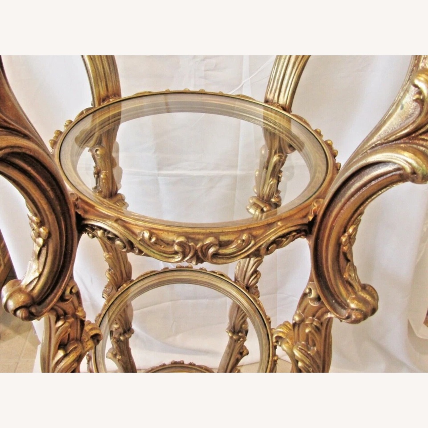 Hollywood Regency Italian Rococo Etagere - image-6