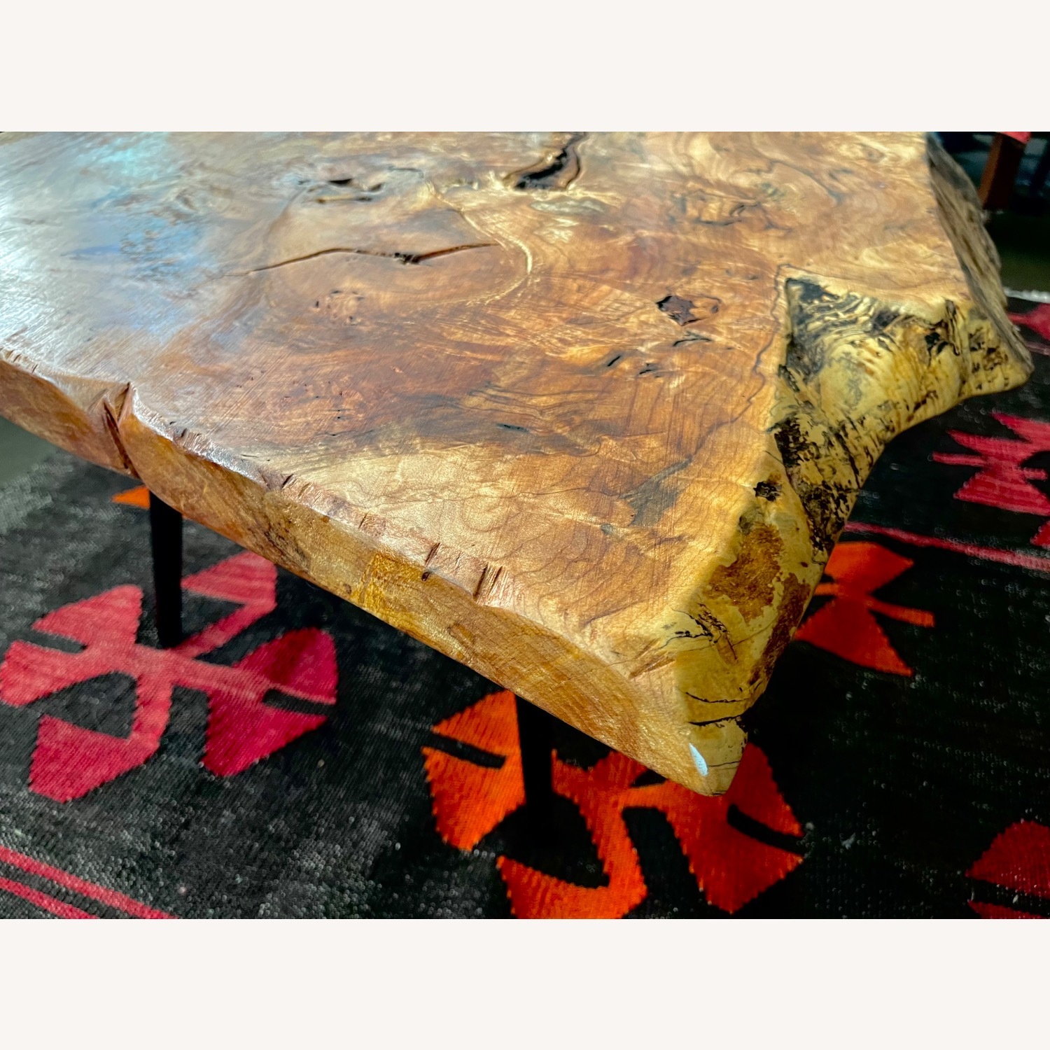 Live Edge Coffee Table Mid Century Style - image-10