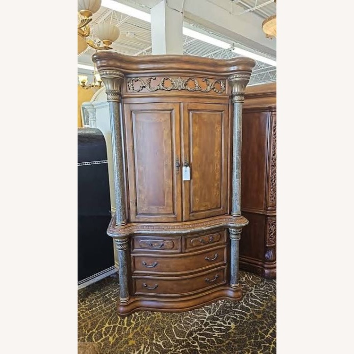 Michael Amini Torino Armoire - image-1