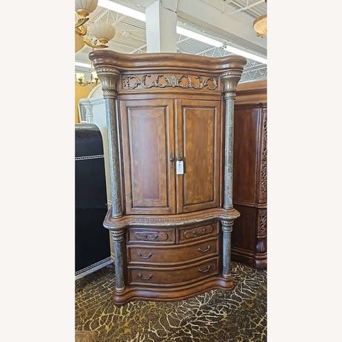 Used Michael Amini Torino Armoire for sale on AptDeco