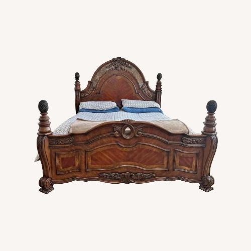 Used Michael Amini Oppulente King Size Bedframe  for sale on AptDeco