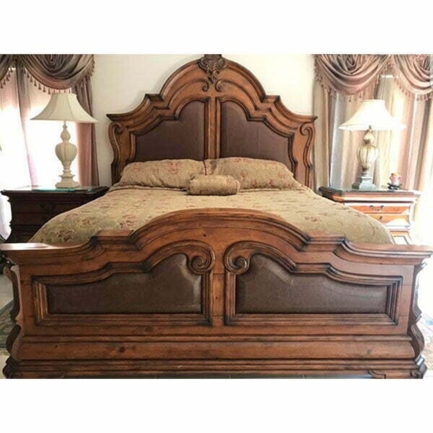 Michael Amini Tuscano King Size Bedframe - image-1